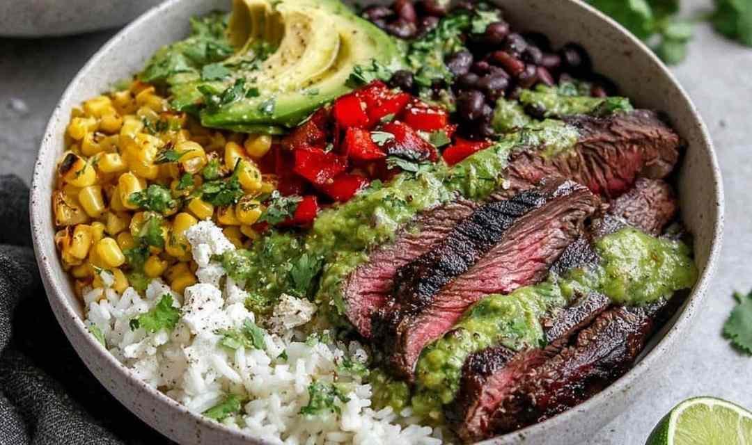 Cilantro Lime Steak Bowls