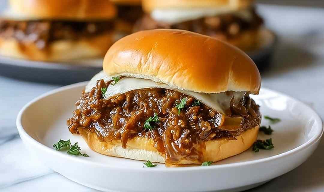French Onion Beef Sloppy Joes