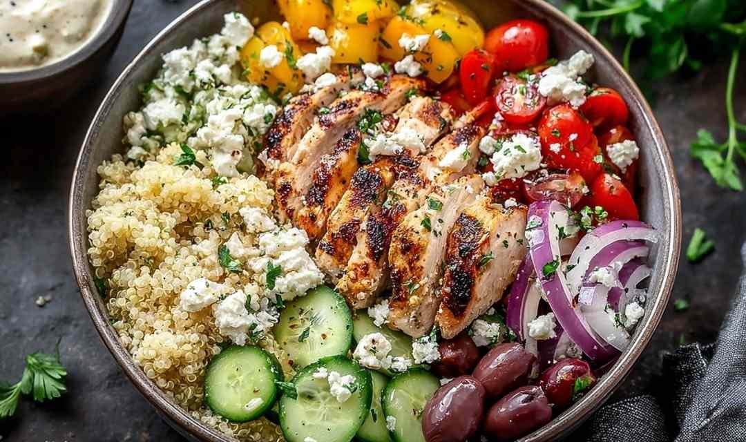 Greek Chicken Quinoa Bowl