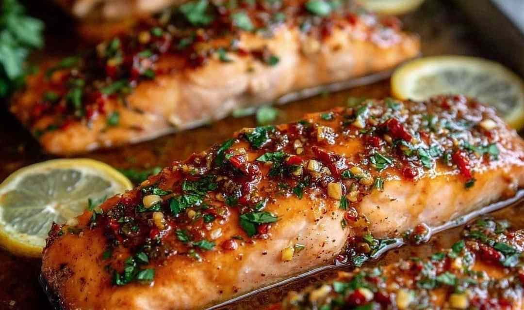 Honey Garlic Butter Baked Salmon