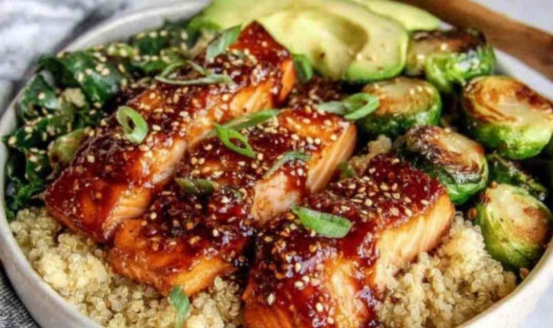 Honey Glazed Salmon Bowl