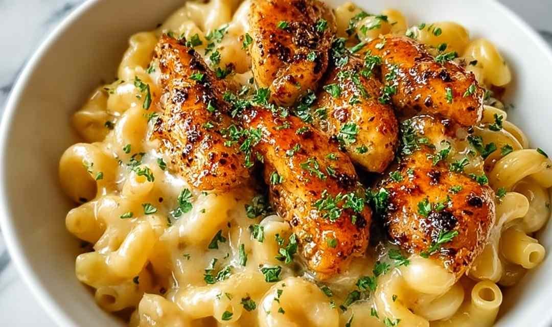Honey Pepper Chicken Mac and Cheese