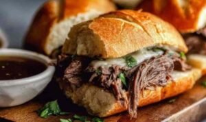 Pot French Dip Sandwiches Shredded beef for Tender Instant Pot French Dip Sandwiches in Instant Pot