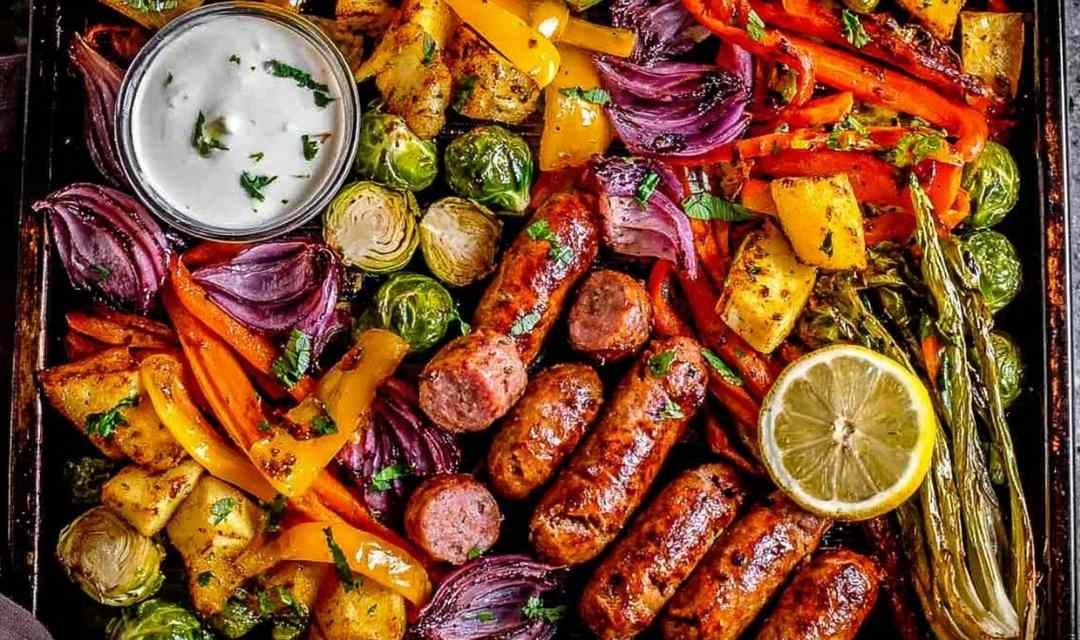 One pan sausage and veggies