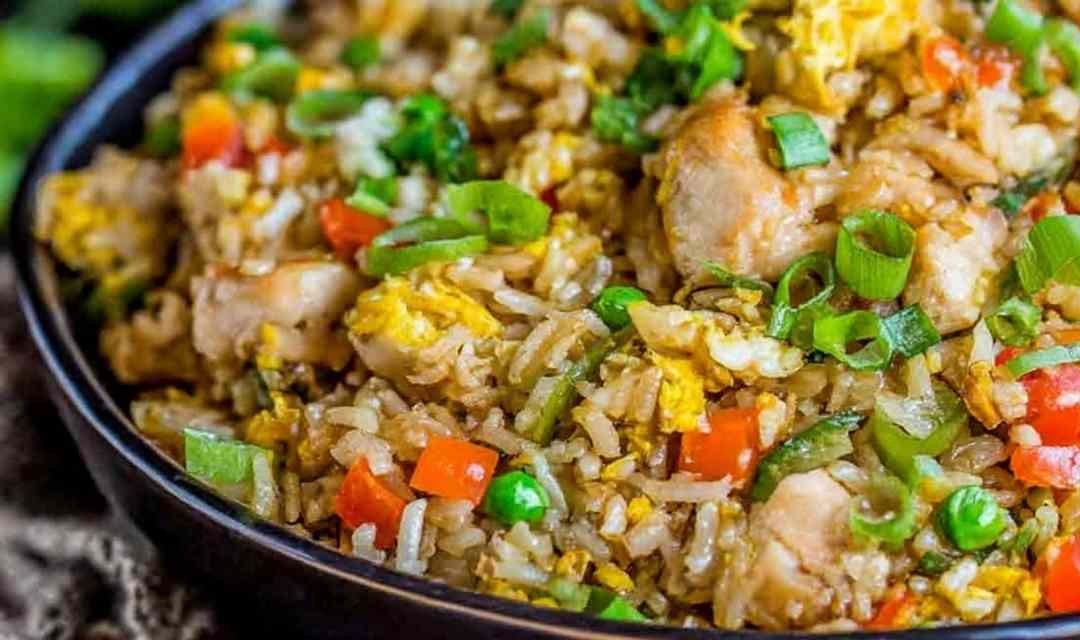Sheet Pan Chicken Fried Rice